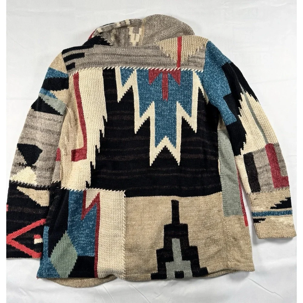 Polo Ralph Lauren Southwestern Aztec Shawl Cardigan Sweater Mens XL Country